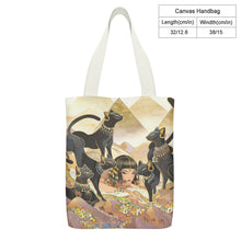 Lade das Bild in den Galerie-Viewer, 32×38cm Einseitiger Druck Canvas Tote Tasche Stoffbeutel Einkaufstasche mit Innentasche selbst gestalten und bedrucken