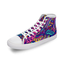 Lade das Bild in den Galerie-Viewer, Damen / Frauen Canvas High Top Schuhe selbst gestalten und bedrucken