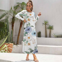Lade das Bild in den Galerie-Viewer, Maxikleid mit langen Ärmeln / Cocktailkleid / Langarm Kleid mit Alloverprint mit Foto selbst gestalten und bedrucken