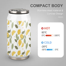 Lade das Bild in den Galerie-Viewer, Cola Cup 300ml / 500ml Becher Thermobecher aus Edelstahl 304 mit Deckel und Strohhalm mit Foto Muster Text Logo selbst gestalten und bedrucken