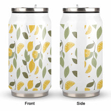 Lade das Bild in den Galerie-Viewer, Cola Cup 300ml / 500ml Becher Thermobecher aus Edelstahl 304 mit Deckel und Strohhalm mit Foto Muster Text Logo selbst gestalten und bedrucken