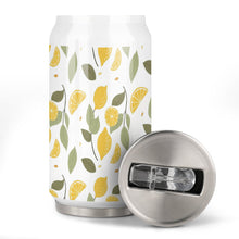 Lade das Bild in den Galerie-Viewer, Cola Cup 300ml / 500ml Becher Thermobecher aus Edelstahl 304 mit Deckel und Strohhalm mit Foto Muster Text Logo selbst gestalten und bedrucken