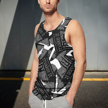 Lade das Bild in den Galerie-Viewer, Cooles Multi-Image-Druck Männer / Herren Tank Top Fashion Streetstyle Muskelshirt Muscle Shirt mit Fotos Muster Text Logo selbst gestalten und bedrucken