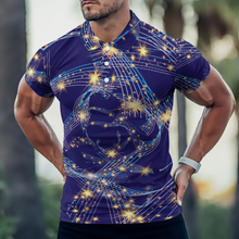 Lade das Bild in den Galerie-Viewer, Einzelbilddruck Sommer Polo Shirt Tshirt Herren / Männer B612 mit Fotos Muster Text Logo selbst gestalten und bedrucken