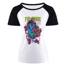 Lade das Bild in den Galerie-Viewer, Damen Ärmel Raglan T-Shirt TSHIRT mit kurzem Arm selbst gestalten und bedrucken