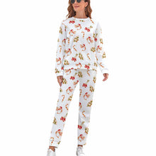 Lade das Bild in den Galerie-Viewer, Einzelbilddruck Damen / Frauen Loungewear Suit Pullover Anzug Trainingsanzug CT20 (Set, 2-tlg) mit Foto Text Muster selbst gestalten und bedrucken