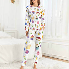 Lade das Bild in den Galerie-Viewer, Damen Frauen Pyjama lang zweiteiliger Schlafanzug mit Foto Text selbst gestalten und bedrucken