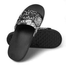 Lade das Bild in den Galerie-Viewer, Damen / Herren Hausschuhe Badesandale Pantoffeln PVC Slippers Badepantolette schwarz / weiß selbst gestalten und bedrucken