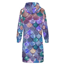 Lade das Bild in den Galerie-Viewer, Damen Lang Mantel Jacke mit Kapuze SDS002 mit Fotos Muster Text selbst gestalten und bedrucken