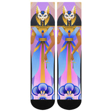 Lade das Bild in den Galerie-Viewer, Damen & Herren Schwarze Strümpfe Socken Gekämmte Baumwolle selbst gestalten und bedrucken