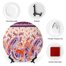 Lade das Bild in den Galerie-Viewer, Dekorativer Teller aus Bone China mit Fotos Muster Text Logo selbst gestalten und bedrucken