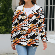Lade das Bild in den Galerie-Viewer, Digitaldruck Jacke Kurzjacke Wendejacke Kurze Übergangsjacke Printjacke A537 für Damen Frauen selbst gestalten und bedrucken