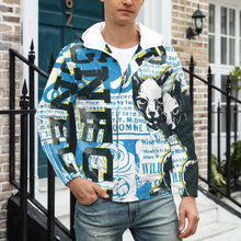 Lade das Bild in den Galerie-Viewer, Digitaldruck Jacke Kurzjacke Wendejacke Kurze Übergangsjacke Printjacke A537 für Herren Männer selbst gestalten und bedrucken