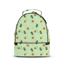 Lade das Bild in den Galerie-Viewer, Doppeldecker Kühltasche Lunchtasche mit Tragegriff mit Fotos Muster Text Logo selbst gestalten und bedrucken