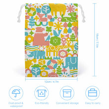 Lade das Bild in den Galerie-Viewer, 12*18cm / 20*25cm Doppelseitiger Druck Canvas Kordelzugbeutel mit Foto / Text selbst gestalten und bedrucken