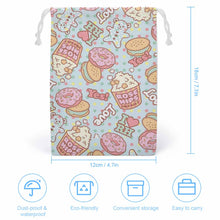 Lade das Bild in den Galerie-Viewer, 12*18cm / 20*25cm Drawstring Storage Bag Canvas Kordelzugbeutel einseitiger Druck mit Foto Text selbst gestalten und bedrucken