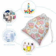 Lade das Bild in den Galerie-Viewer, 12*18cm / 20*25cm Drawstring Storage Bag Canvas Kordelzugbeutel einseitiger Druck mit Foto Text selbst gestalten und bedrucken