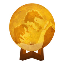 Lade das Bild in den Galerie-Viewer, Dreifarbiger PLA Mondlampen Doppelseitiger Druck selbst gestalten und bedrucken