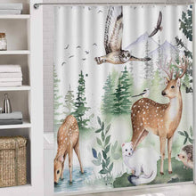 Lade das Bild in den Galerie-Viewer, Duschvorhang Badematte Badvorleger rutschfest Waschbar Set 4 Teilig U-Förmiger Duschvorleger Duschteppich mit Fotos Muster Text Logo selbst gestalten und bedrucken