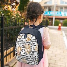 Lade das Bild in den Galerie-Viewer, Einfache Schultasche Schulrucksack für Kinder XB0604091 mit Fotos Muster Text Logo selbst gestalten und bedrucken