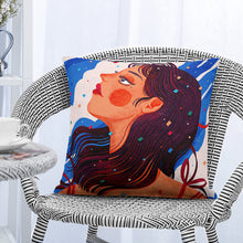 Lade das Bild in den Galerie-Viewer, Einseitiger Druck Glitzernde Pailetten Kuschelkissen Kissenhülle Kissenbezug 40cmx40cm - Farbwechsel - Bezug ohne Füllung mit Fotos Muster Text Logo selbst gestalten und bedrucken