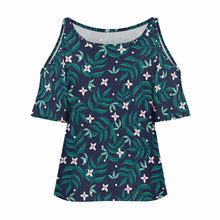 Lade das Bild in den Galerie-Viewer, Einzelbild-Design Druck Große Größen Sexy Schulterfreie TShirt Off-Shoulder-T-Shirt AVT Damen / Frauen mit Fotos Muster Text Logo selbst gestalten und bedrucken