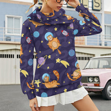 Lade das Bild in den Galerie-Viewer, Einzelbilddruck All Over-Druck Kapuzensweatshirt melierter Sweater Pullover mit Kapuze & Kontrastdetails mit Fotos Muster Text Logo selbst gestalten und bedrucken