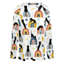 Lade das Bild in den Galerie-Viewer, Einzelbilddruck Allover Print Damen Langärmliges lockeres TShirt Shirtbluse TLREV2 mit V-Ausschnitt mit Fotos Muster Text Logo selbst gestalten und bedrucken