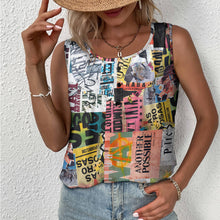 Lade das Bild in den Galerie-Viewer, Einzelbilddruck Ärmelloses T-Shirt BCT Damen mit Foto Muster Text Logo selbst gestalten und bedrucken