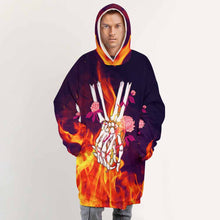 Lade das Bild in den Galerie-Viewer, Einzelbilddruck Herren / Männer Hoodie-Decke Warm Hoodie Wearable Sweatshirt-Decke, TV-Decke, Faule Kleidung Pyjamas Kapuzenpullover B412 mit Foto Text Muster selbst gestalten und bedrucken