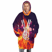 Lade das Bild in den Galerie-Viewer, Einzelbilddruck Herren / Männer Hoodie-Decke Warm Hoodie Wearable Sweatshirt-Decke, TV-Decke, Faule Kleidung Pyjamas Kapuzenpullover B412 mit Foto Text Muster selbst gestalten und bedrucken