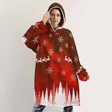 Lade das Bild in den Galerie-Viewer, Einzelbilddruck Damen / Frauen Hoodie-Decke Warm Hoodie Wearable Sweatshirt-Decke, TV-Decke, Faule Kleidung Pyjamas Kapuzenpullover mit Foto Text Muster selbst gestalten und bedrucken