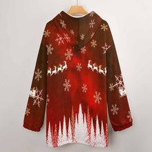 Lade das Bild in den Galerie-Viewer, Einzelbilddruck Damen / Frauen Hoodie-Decke Warm Hoodie Wearable Sweatshirt-Decke, TV-Decke, Faule Kleidung Pyjamas Kapuzenpullover mit Foto Text Muster selbst gestalten und bedrucken