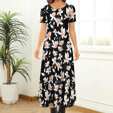 Lade das Bild in den Galerie-Viewer, Große Größen Einzelbilddruck Damen / Frauen Kurzarm Shirtkleid B523 mit Fotos Muster Text Logo selbst gestalten und bedrucken