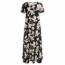 Lade das Bild in den Galerie-Viewer, Große Größen Einzelbilddruck Damen / Frauen Kurzarm Shirtkleid B523 mit Fotos Muster Text Logo selbst gestalten und bedrucken