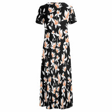 Lade das Bild in den Galerie-Viewer, Große Größen Einzelbilddruck Damen / Frauen Kurzarm Shirtkleid B523 mit Fotos Muster Text Logo selbst gestalten und bedrucken