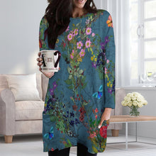 Lade das Bild in den Galerie-Viewer, Einzelbilddruck Damen / Frauen Langarm T-shirt TSHIRT A072 mit zwei großen Seitetaschen mit Fotos Muster Text Logo selbst gestalten und bedrucken