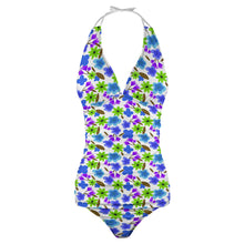 Lade das Bild in den Galerie-Viewer, Einzelbilddruck Damen / Frauen Sommer Tief-V Tankini Set 2 tlg. F48KA01 mit Fotos Muster Text Logo selbst gestalten und bedrucken