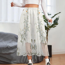 Lade das Bild in den Galerie-Viewer, Multi-Image-Druck Damen / Frauen Sommerrock doppellagiges Chiffon-Rock NZ062 mit Fotos Muster Text Logo selbst gestalten und bedrucken