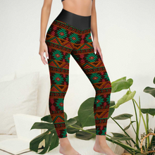 Lade das Bild in den Galerie-Viewer, Einzelbilddruck Damen Wabenmuster Legging Yoga Hose Lang YJ050 mit Fotos Muster Text Logo selbst gestalten und bedrucken