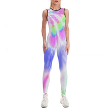 Lade das Bild in den Galerie-Viewer, Einzelbilddruck Damen Jumpsuit Yoga Overall XG001 mit langem Bein mit Fotos Muster Text Logo selbst gestalten und bedrucken