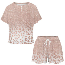 Lade das Bild in den Galerie-Viewer, Einzelbilddruck Damen / Frauen Freizeitanzug Hausanzug T-Shirt & Shorts UTZ mit Fotos Muster Text Logo selbst gestalten und bedrucken