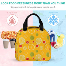 Lade das Bild in den Galerie-Viewer, Einzelbilddruck Große Lunchtasche Kühltasche Isoliertasche Lunchbag Thermotasche mit Reißverschluss mit Fotos Muster Text Logo selbst gestalten und bedrucken