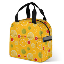 Lade das Bild in den Galerie-Viewer, Einzelbilddruck Große Lunchtasche Kühltasche Isoliertasche Lunchbag Thermotasche mit Reißverschluss mit Fotos Muster Text Logo selbst gestalten und bedrucken