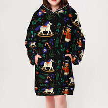 Lade das Bild in den Galerie-Viewer, Einzelbilddruck Weihnachten Kapuzensweatshirt Mädchen Sweatshirt Kapuzenpullover B412 Blanket Hoodie mit Fotos Muster Text Logo selbst gestalten und bedrucken