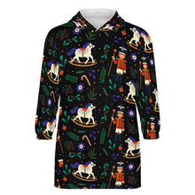 Lade das Bild in den Galerie-Viewer, Einzelbilddruck Weihnachten Kapuzensweatshirt Mädchen Sweatshirt Kapuzenpullover B412 Blanket Hoodie mit Fotos Muster Text Logo selbst gestalten und bedrucken