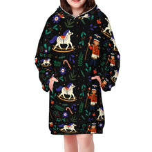 Lade das Bild in den Galerie-Viewer, Einzelbilddruck Weihnachten Kapuzensweatshirt Mädchen Sweatshirt Kapuzenpullover B412 Blanket Hoodie mit Fotos Muster Text Logo selbst gestalten und bedrucken