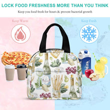 Lade das Bild in den Galerie-Viewer, Einzelbilddruck Lunchtasche Kühltasche Isoliertasche Lunchbag Thermotasche mit Reißverschluss mit Fotos Muster Text Logo selbst gestalten und bedrucken