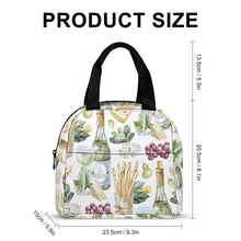 Lade das Bild in den Galerie-Viewer, Einzelbilddruck Lunchtasche Kühltasche Isoliertasche Lunchbag Thermotasche mit Reißverschluss mit Fotos Muster Text Logo selbst gestalten und bedrucken