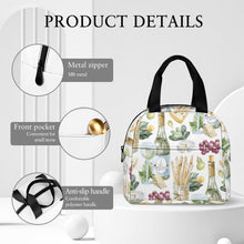 Lade das Bild in den Galerie-Viewer, Einzelbilddruck Lunchtasche Kühltasche Isoliertasche Lunchbag Thermotasche mit Reißverschluss mit Fotos Muster Text Logo selbst gestalten und bedrucken